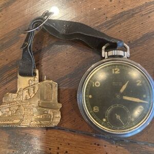 Westclox Pocket Watch Rocket Ben Bulldozer fob